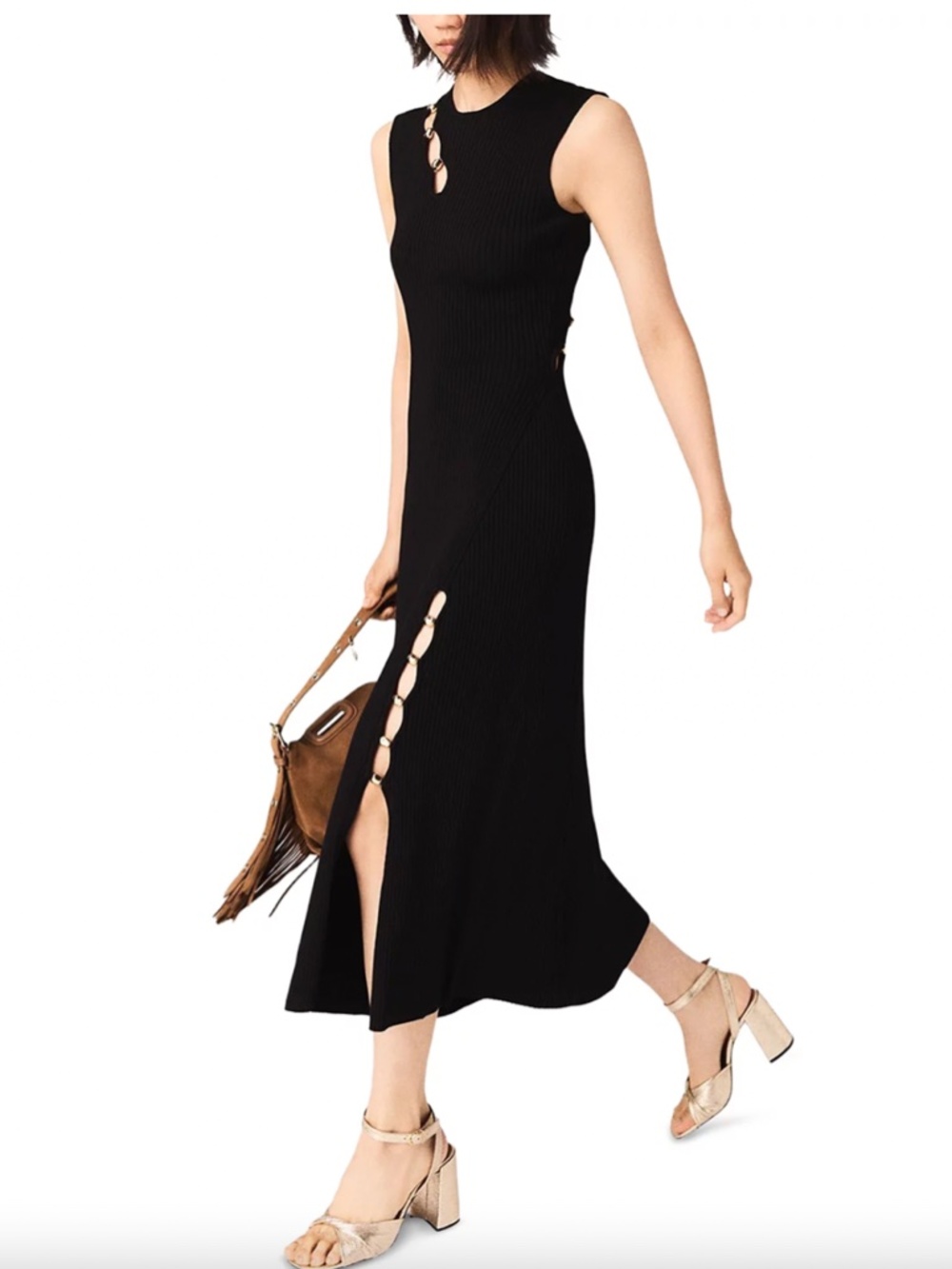 Rula Cutaway Ribbed Dress